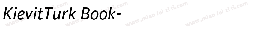 KievitTurk Book字体转换